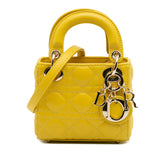 Micro Lambskin Cannage Lady Dior